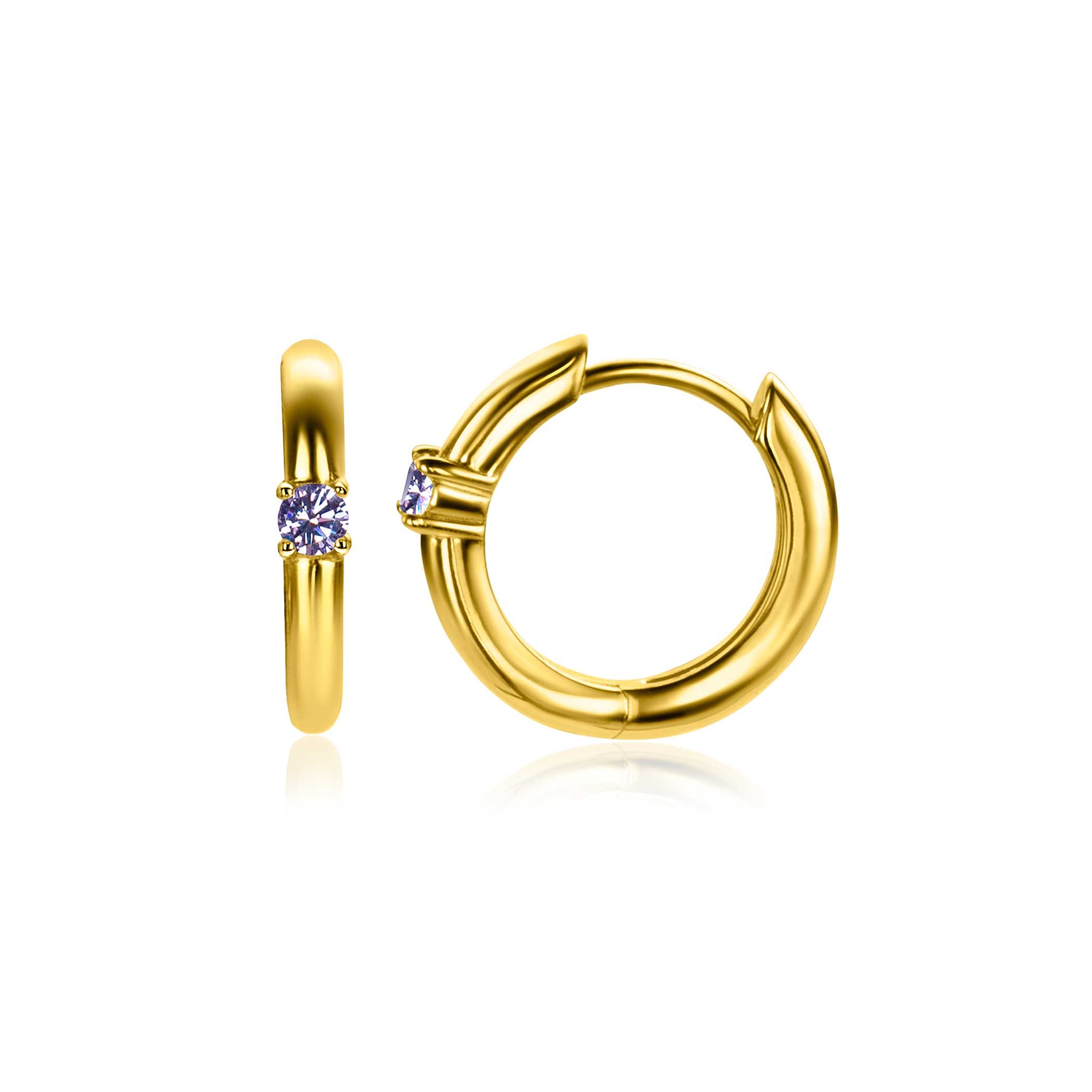 ZINZI zlv.oorr.gg.verg birthstones licht amethist cz