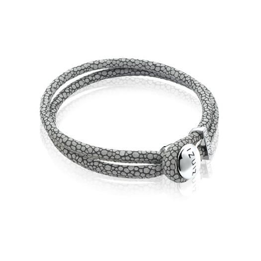 ZINZI lederen armband roggenprint