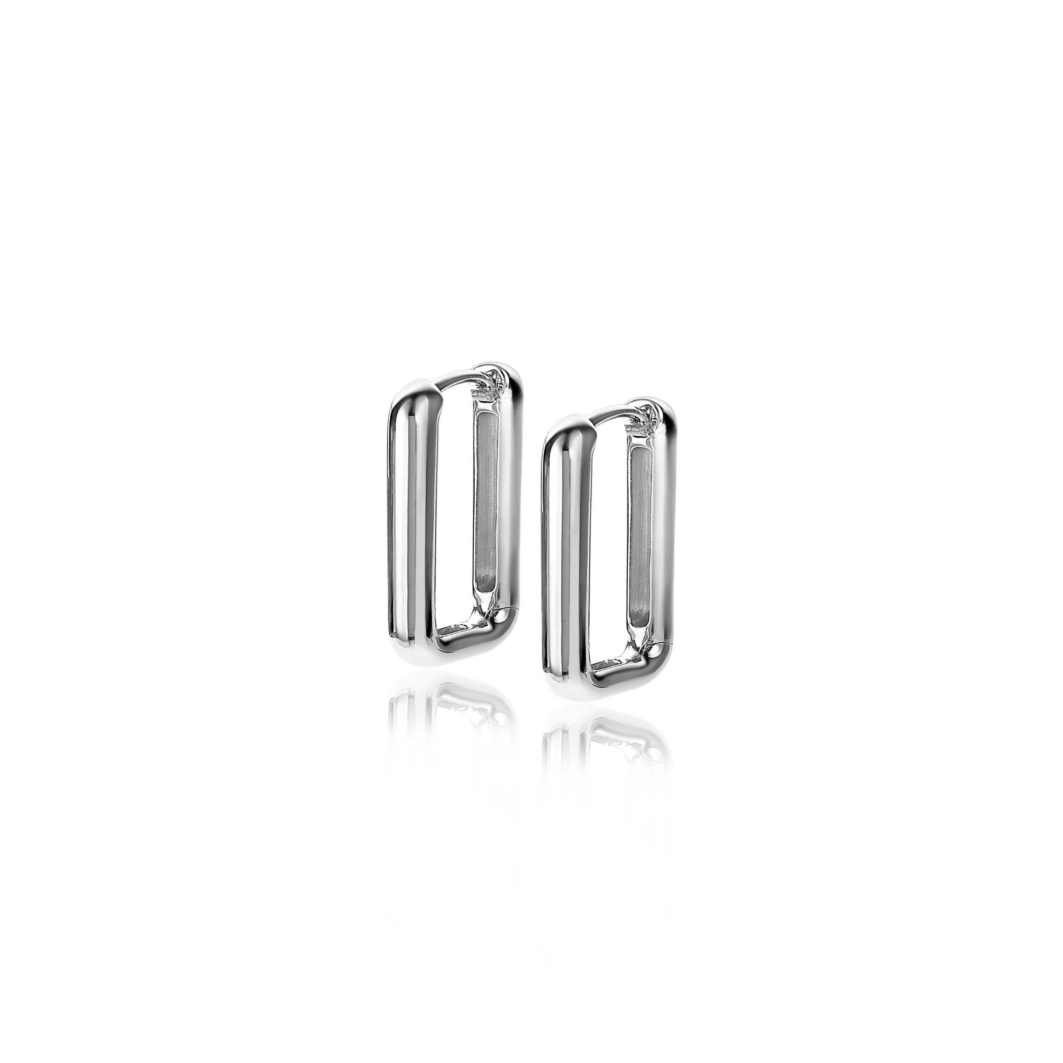 ZINZI silberne Luxus-Ohrringe 15x2mm ovale Form ZIO2221