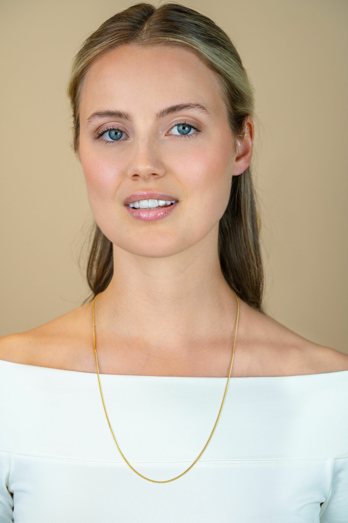 ZINZI zlv. gourmet collier 60 cm geel verguld