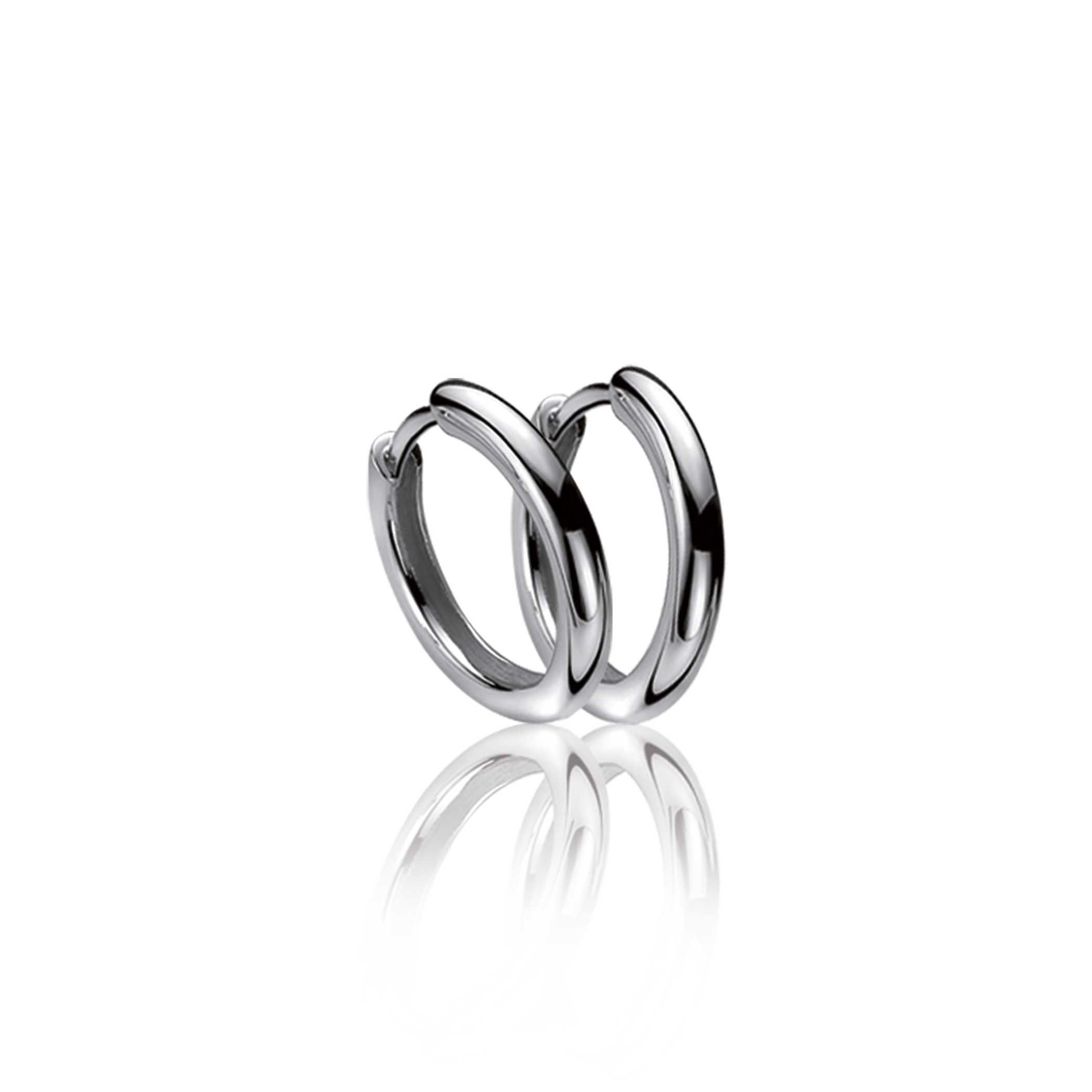 ZINZI silberne Kreolen 15 x 2mm glatt ZIO401