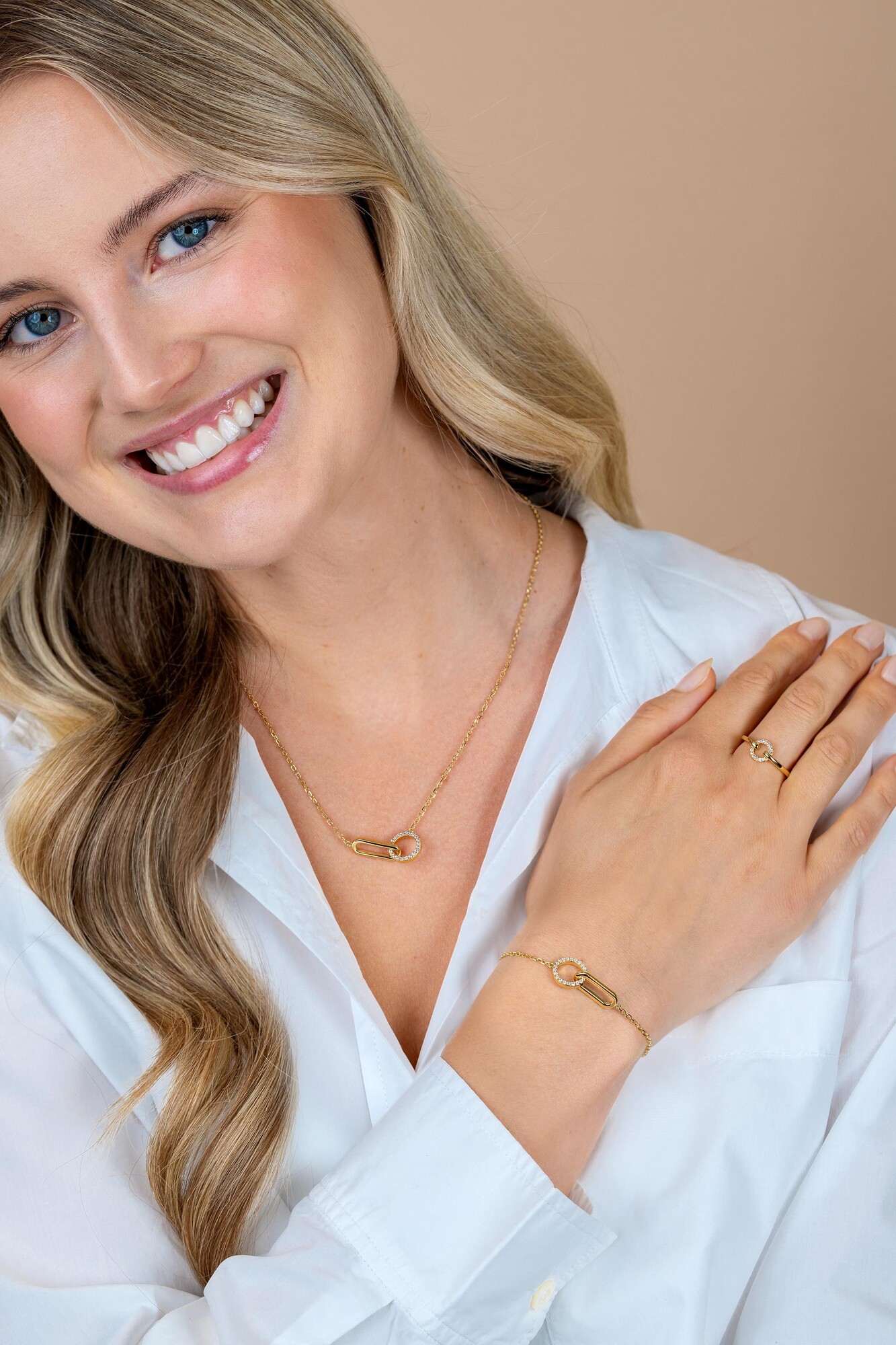 ZINZI zlv. ring gg.verg. open rondje zirconia's mt.52