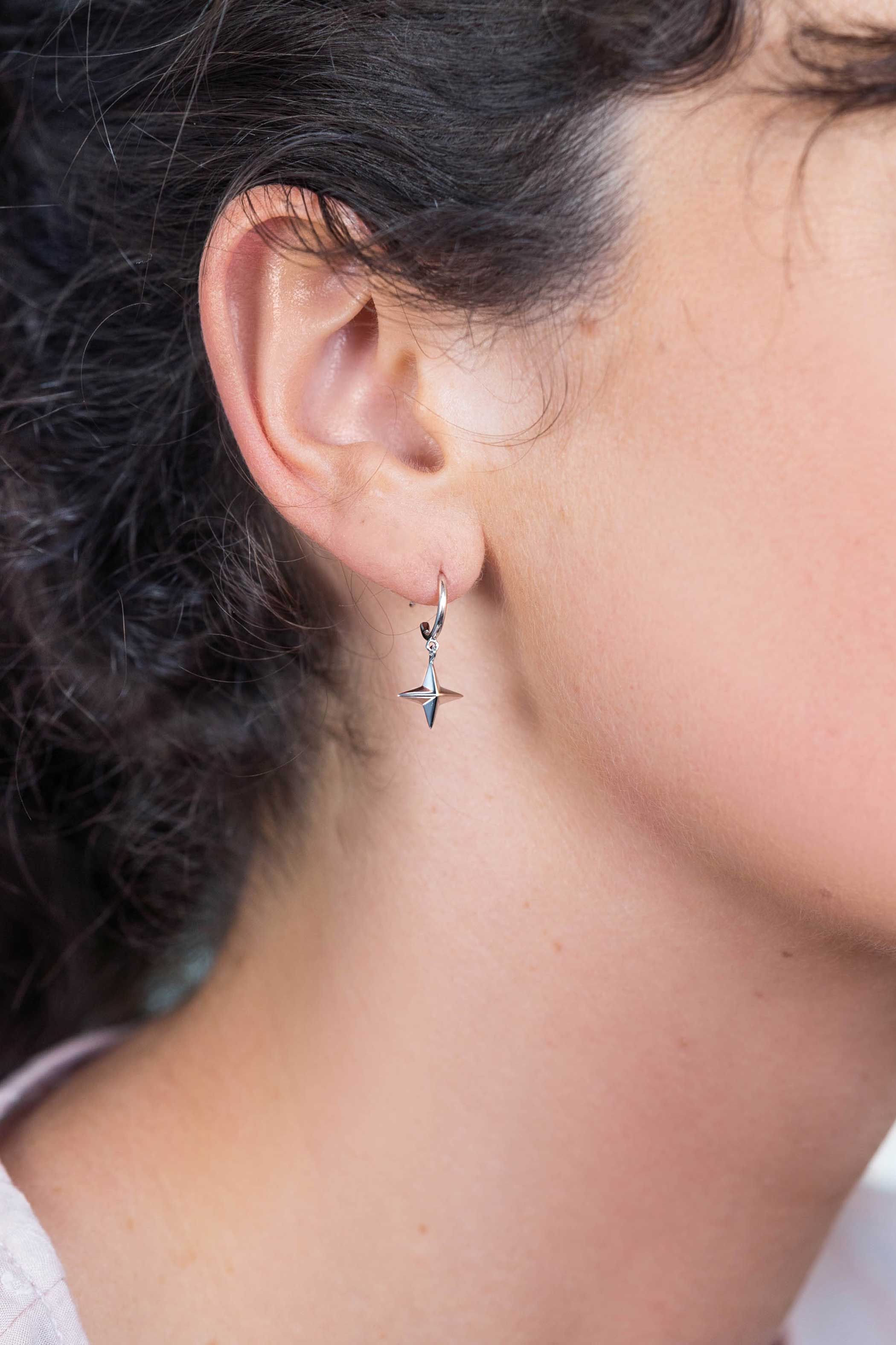 ZINZI silberne Ohrringe Stern Charm ZIO1979