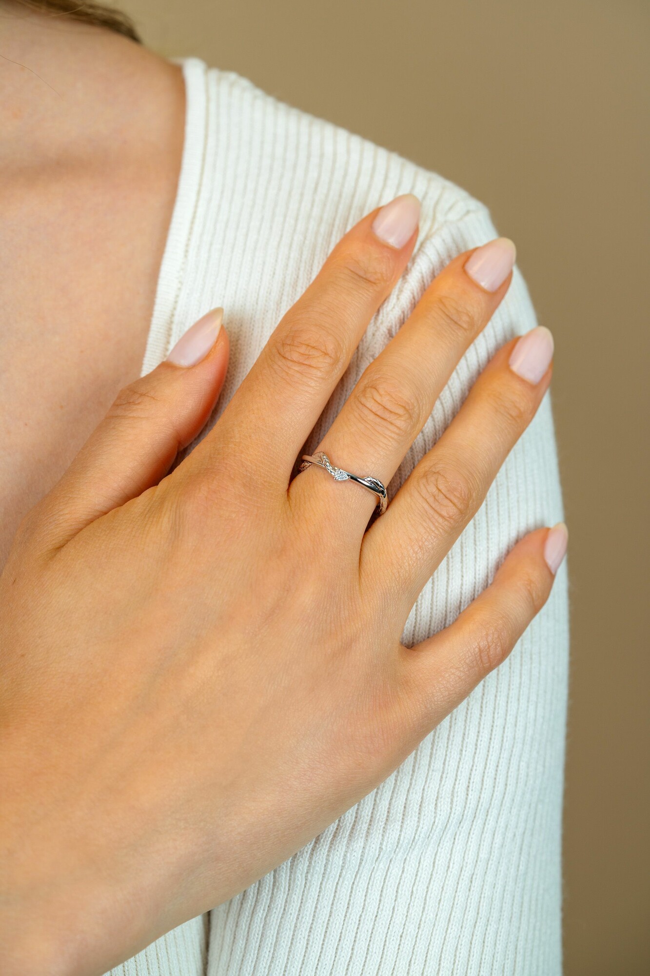 ZINZI zlv. ring slang eromheen gewikkeld zirc.mt.62