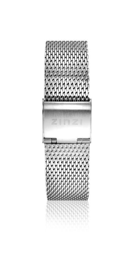 Zinzi Stahl Mesh Uhrenarmband silberfarben 14mm LADYBAND1