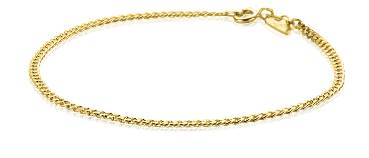 ZINZI Gold 14 Karat Gliederarmband 2,2 mm breit ZGA293