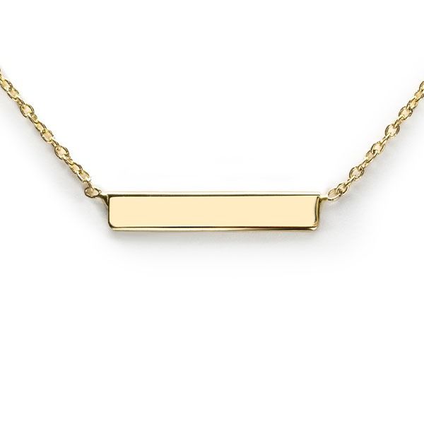 ZINZI Gold 14 Karat Goldkette Plättchen glatt 42cm ZGC176