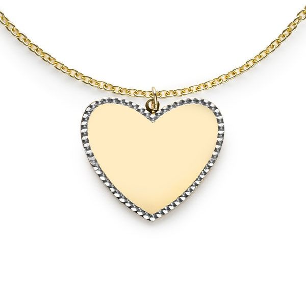 ZINZI GOLD hanger hart gediam. randje 15mm