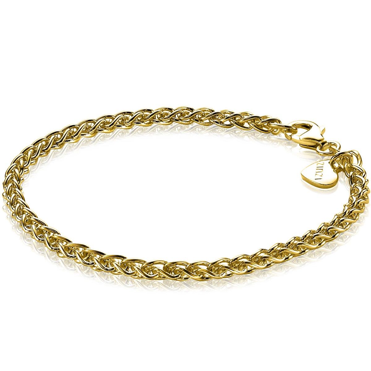 ZINZI silbernes Palmier Armband gelb vergoldet 3,5mm ZIA1260G