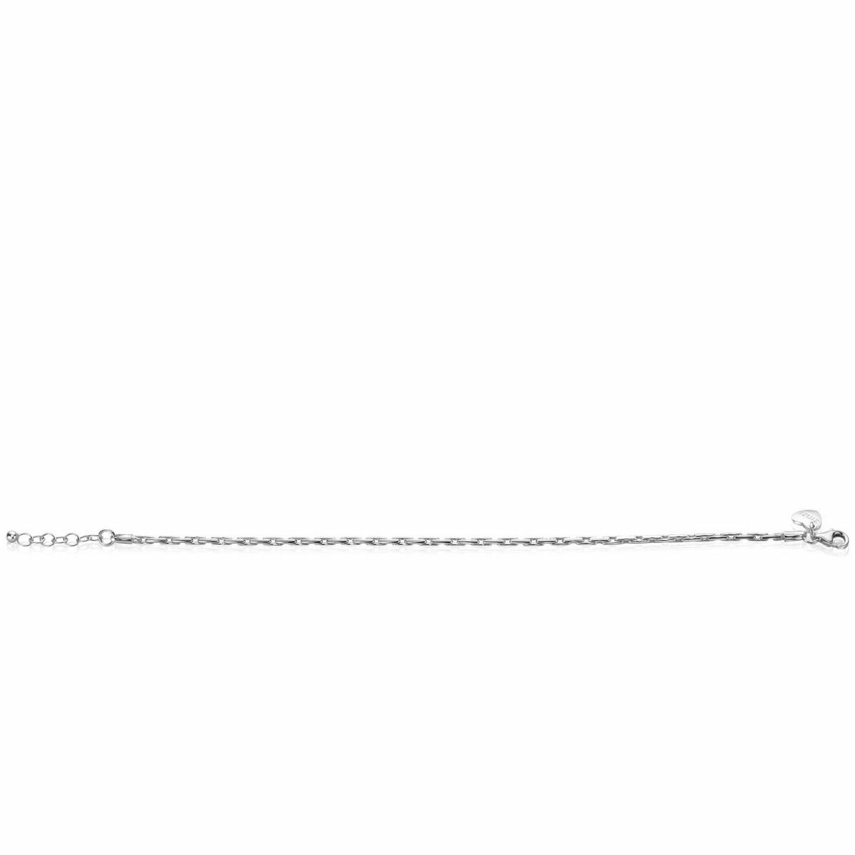ZINZI Silberarmband mit Gliederkette, 2,3 mm breit, 18-21 cm ZIA2648