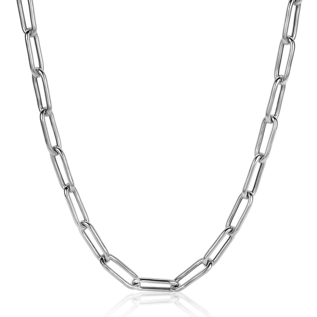ZINZI zlv. collier paperclipschakels 5.8mm 45cm