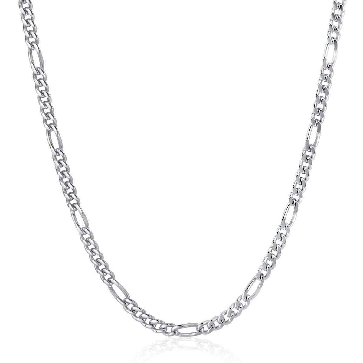 ZINZI zlv. collier figaro schakels 3.5mm 45cm