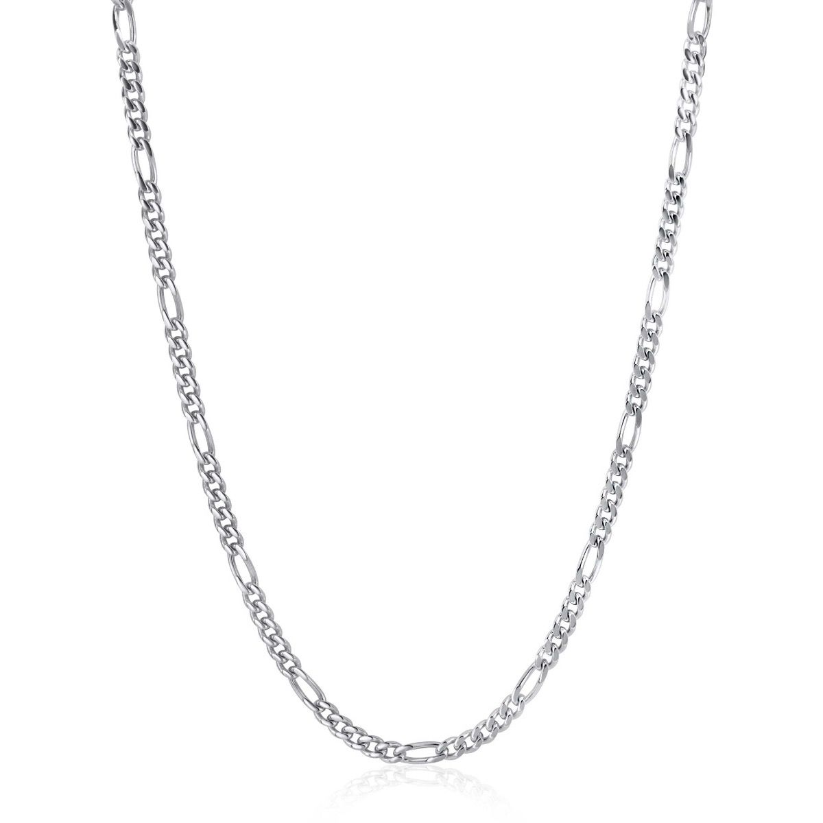 ZINZI zlv. collier figaro schakels 3.5mm 45cm