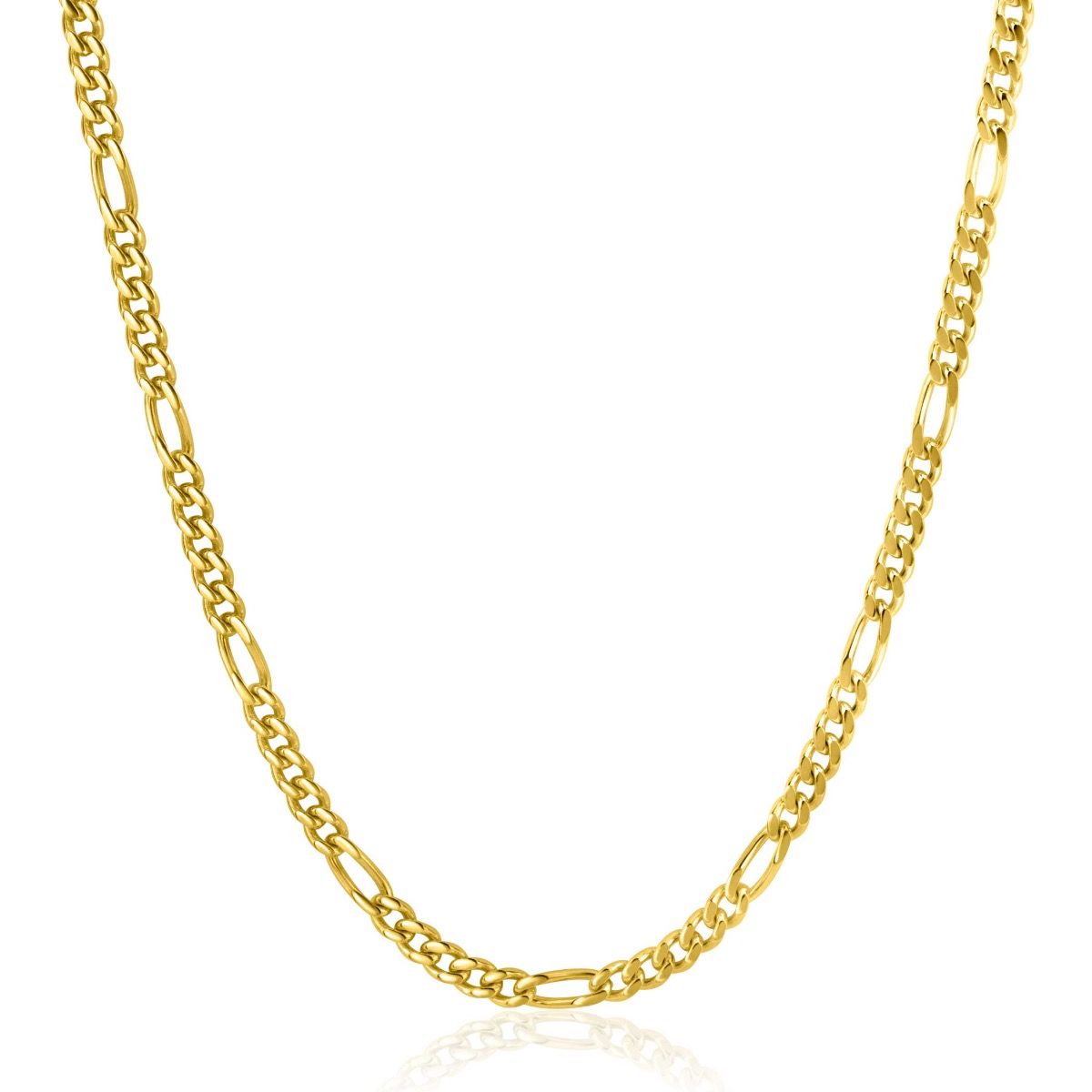 ZINZI zlv. collier g.gverg.figaro schakels 3.5mm 45cm
