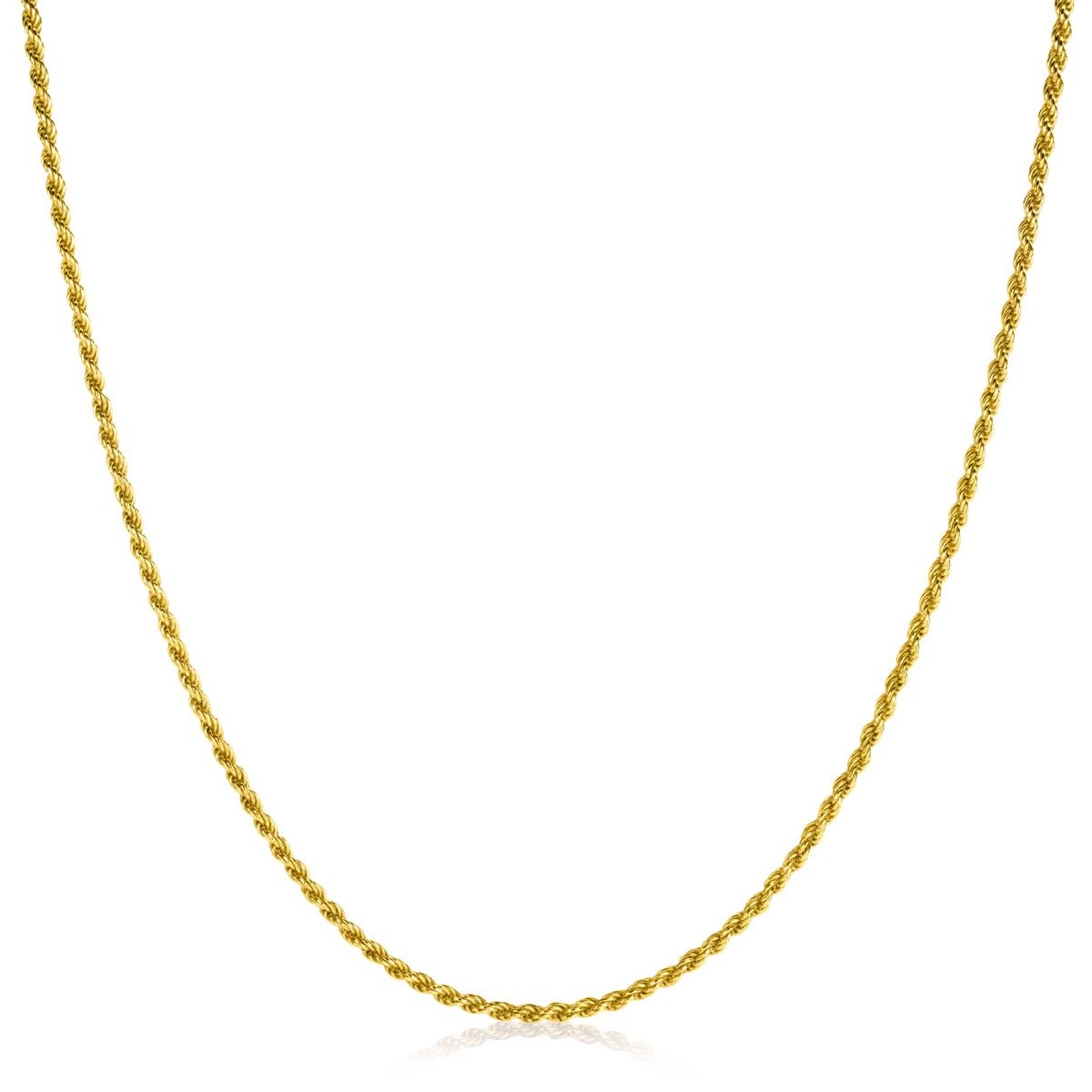 ZINZI zlv. koord collier 70cm geelverguld