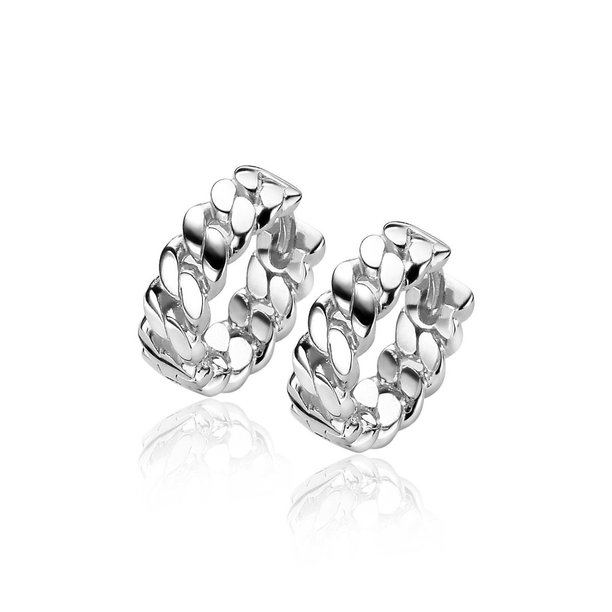 ZINZI silberne Ohrringe Gourmet 13 x 4mm ZIO2117