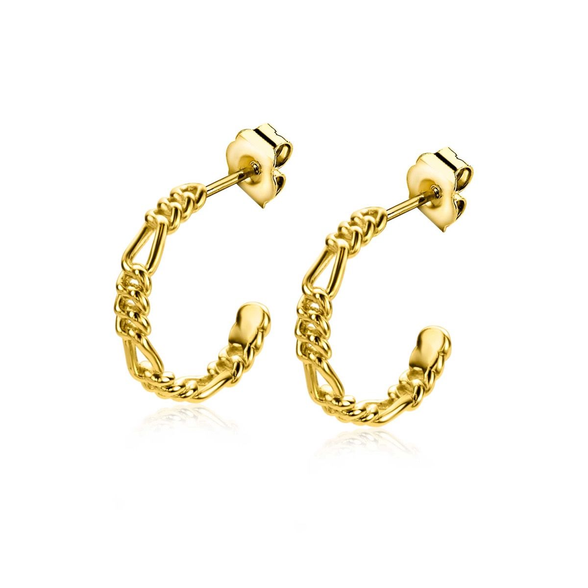 ZINZI zlv. oorstekers gg.verg. rond figaro 16x3mm