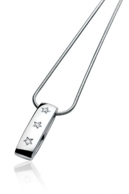 ZINZI DIAMONDS silberner Anhänger Diamant Sternn weiß ZDH47