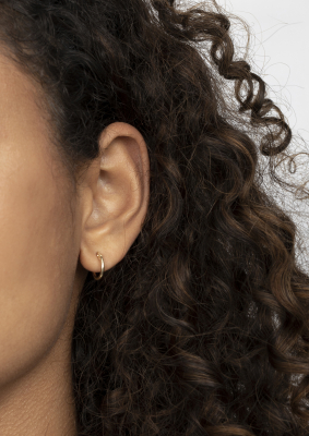 "ZINZI Gold 14 Karat Gold Kreolen rund rohrförmig 12 x 1,5mm ZGO125"