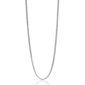 45cm ZINZI silberne Gourmet Kette ZILC-G45