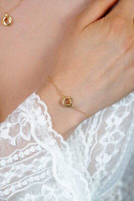 ZINZI zlv. gg.verg. armband 3 ringen in elkaar
