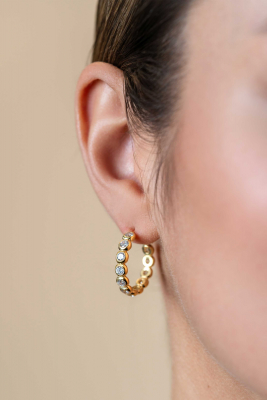 ZINZI zlv. oorst.gg.verg.met ronde zirconia's 21x4mm