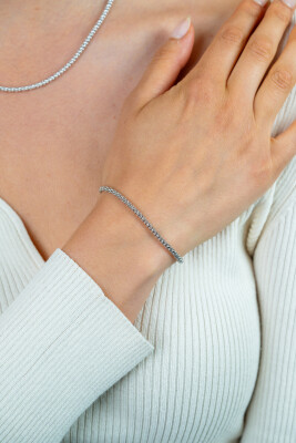 Zinzi silbernes Gliederarmband 18,5cm ZIA1288