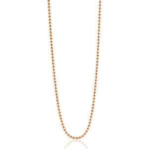 ZINZI zlv. bol collier 45 cm rosé verguld
