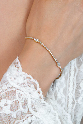 ZINZI zlv. tennisarmband gg.verg.fantasie zirconia's