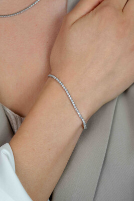 ZINZI zlv. tennis armband zirconia's