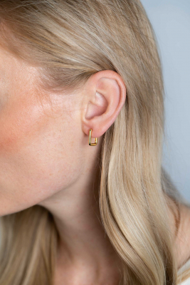 ZINZI silberne Luxus-Ohrringe 14K Gelbgold vergoldet 15x2mm ovale Form ZIO2221G