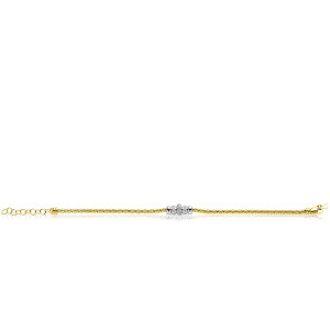 ZINZI zlv. armb.gg.verg.popcorn met donuts glad/zirc.