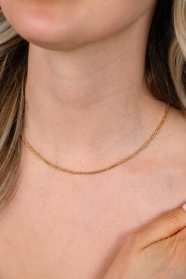 ZINZI zlv. collier gg.verg.massieve rond venetiaans