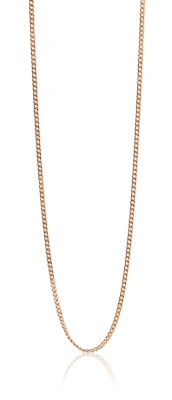 45cm ZINZI silberne Gourmet Kette rosévergoldet ZILC-G45R