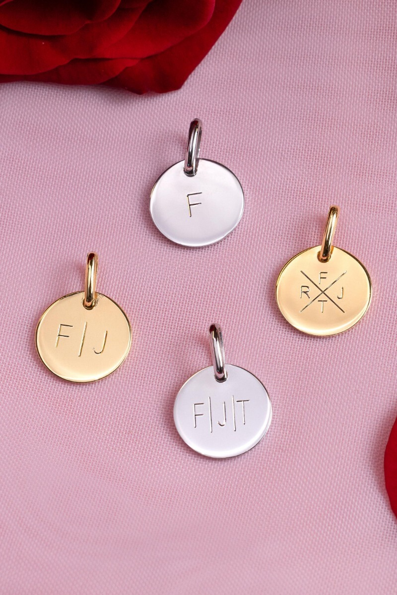 ZINZI zlv. hanger rond plaatje 15mm