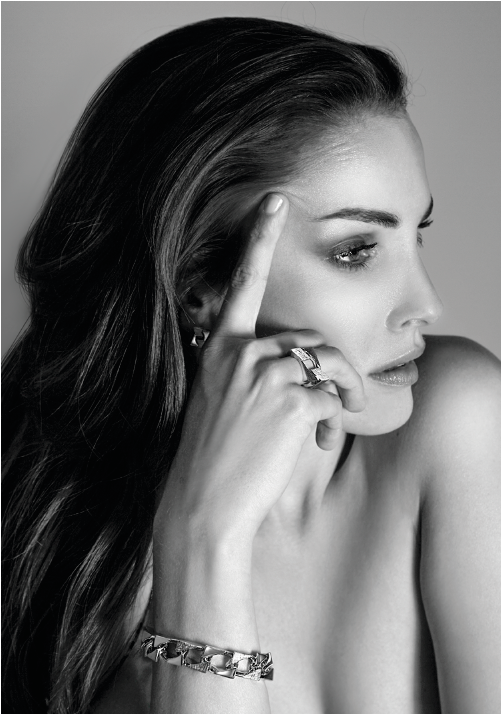 "Mart Visser by ZINZI silbernes Kettundarmabnd breit 12mm MVA11"