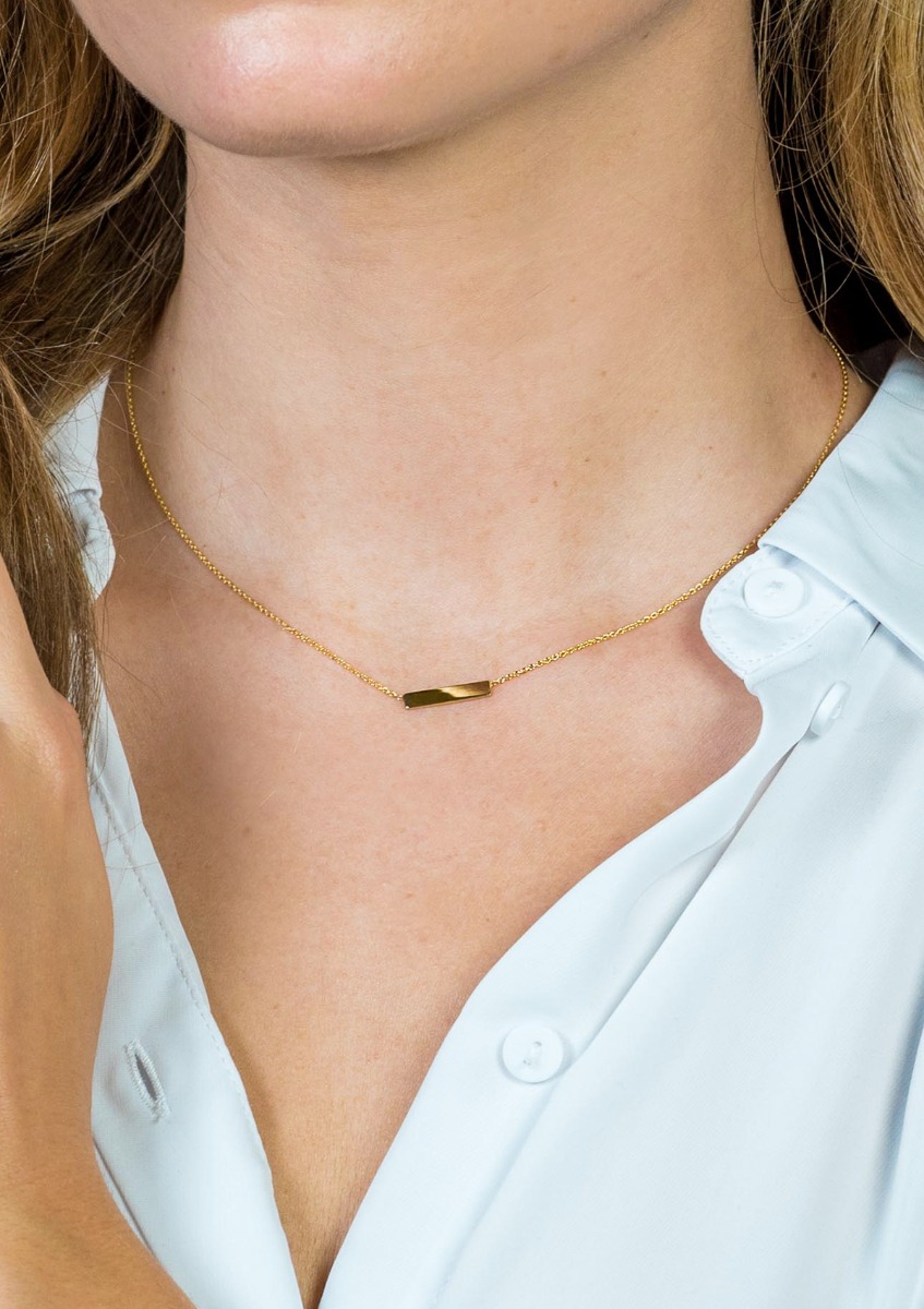 ZINZI Gold 14 Karat Goldkette Plättchen glatt 42cm ZGC176