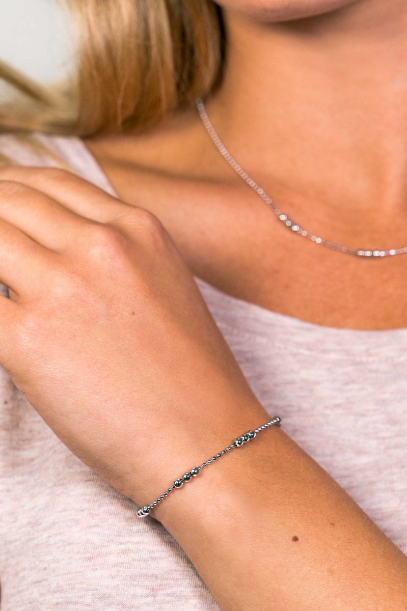 ZINZI silbernes Fantasie Armband Kugel 16,5-19,5cm ZIA1647
