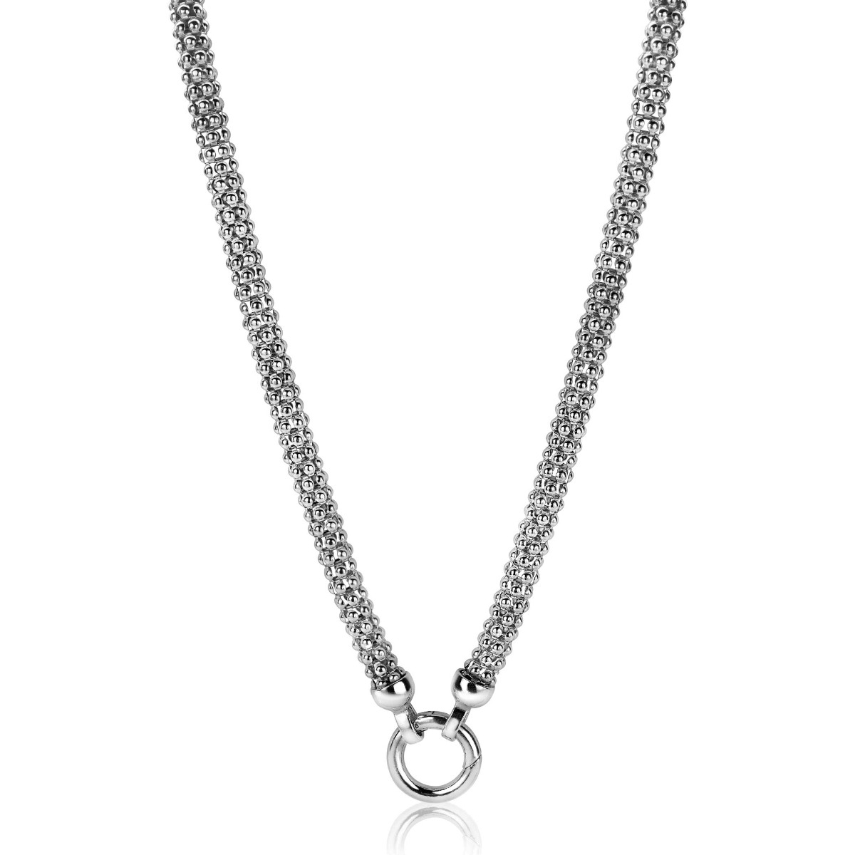 Zinzi silberne Gliederhalskette 45cm ZIC733